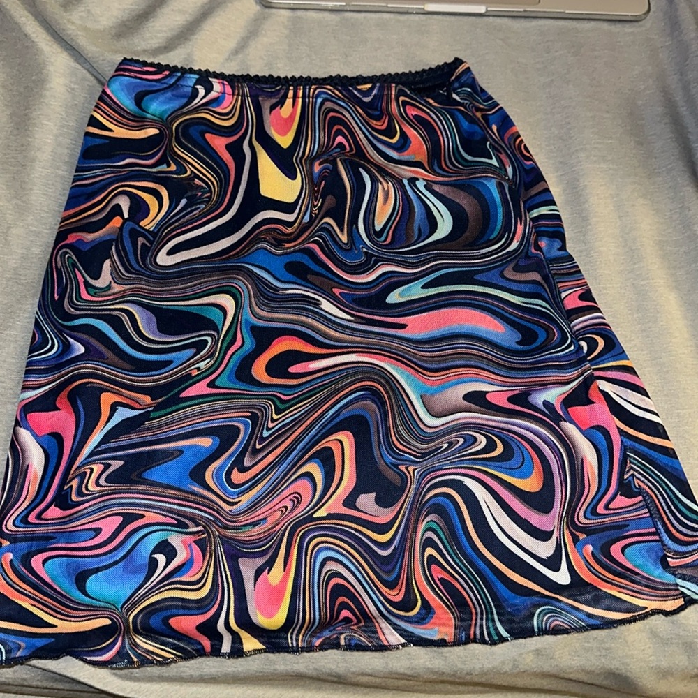 Rainbow swirl skirt from Princess Polly!